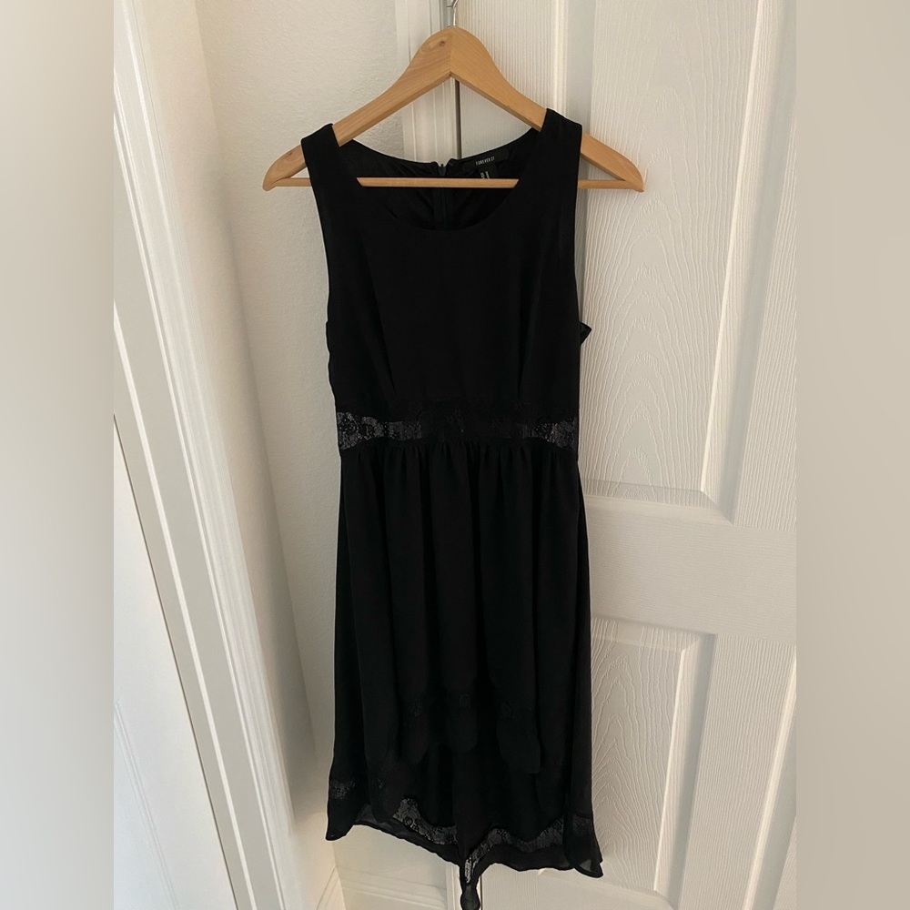 Forever 21 Black low high dress M